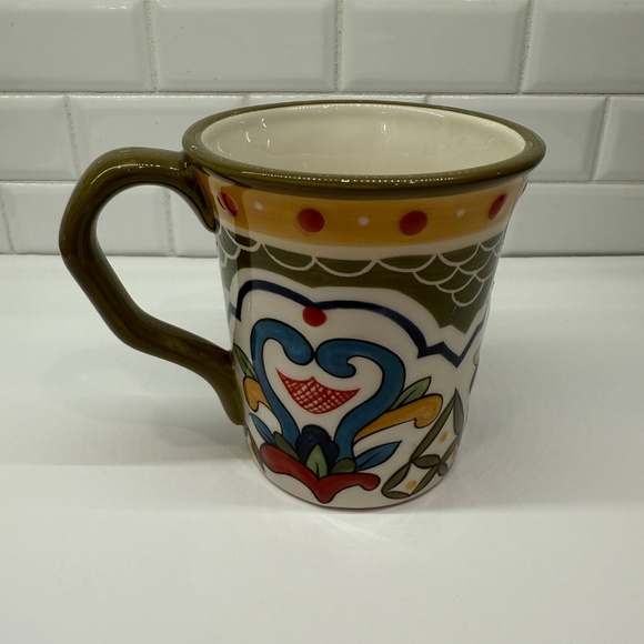 Pier One Imports Mug Reyanna Hand Painted Earthenware Dishwasher Safe - Picture 4 of 6